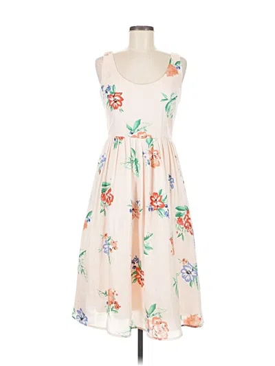 Pre-owned Bb Dakota Casual Dress In White