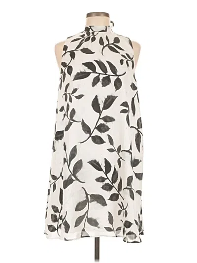 Pre-owned Bb Dakota Casual Dress In White