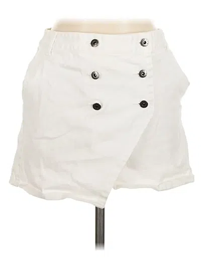 Pre-owned Bb Dakota Casual Skirt In White