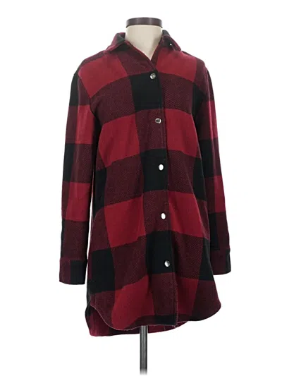 Pre-owned Bb Dakota Coat In Burgundy