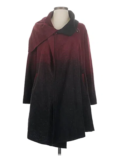 Pre-owned Bb Dakota Coat In Burgundy