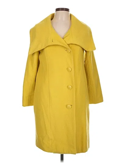 Pre-owned Bb Dakota Coat In Yellow