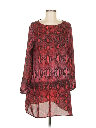 Pre-owned Bb Dakota Cocktail Dress In Burgundy
