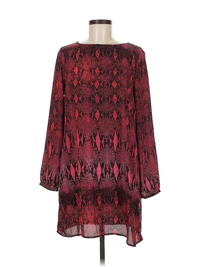 Pre-owned Bb Dakota Cocktail Dress In Burgundy