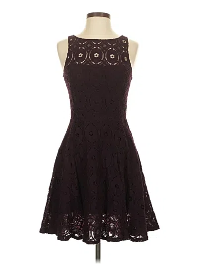 Pre-owned Bb Dakota Cocktail Dress In Burgundy