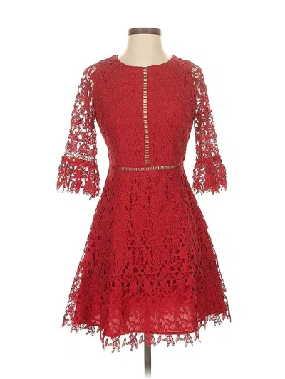Pre-owned Bb Dakota Cocktail Dress In Red