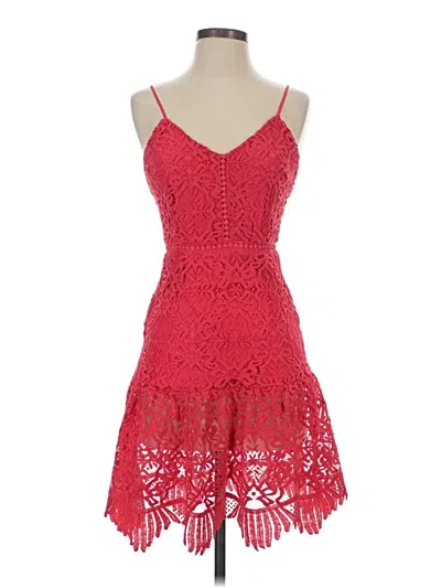 Pre-owned Bb Dakota Cocktail Dress In Red