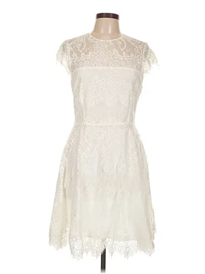 Pre-owned Bb Dakota Cocktail Dress In White