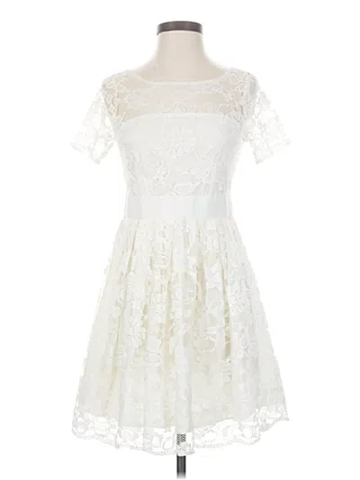 Pre-owned Bb Dakota Cocktail Dress In White