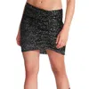 Bb Dakota Demi Skirt In Grey In Black
