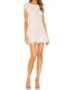 Bb Dakota Fast Lace Environment Dress In Ivory In Pink