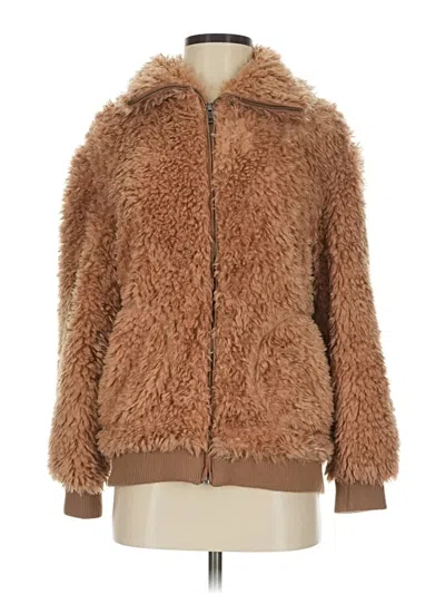 Pre-owned Bb Dakota Faux Fur Jacket In Brown