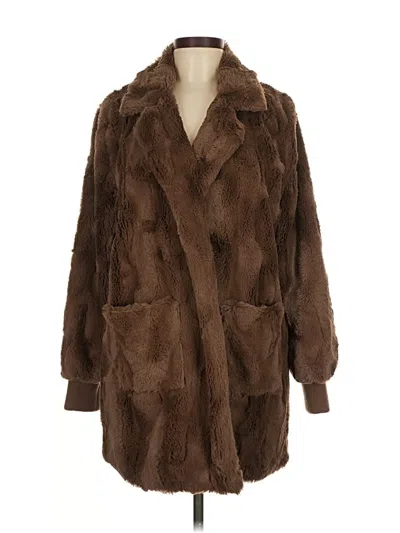 Pre-owned Bb Dakota Faux Fur Jacket In Brown