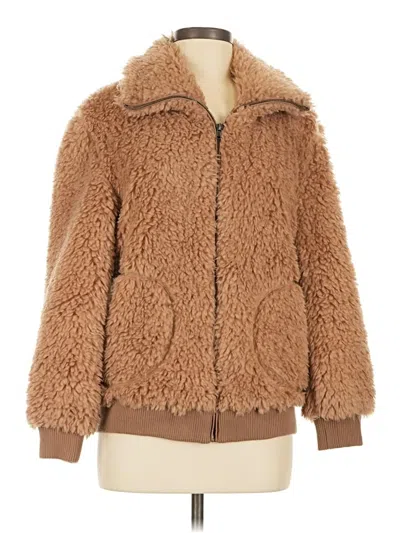 Pre-owned Bb Dakota Faux Fur Jacket In Brown