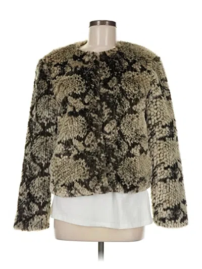 Pre-owned Bb Dakota Faux Fur Jacket In Gold