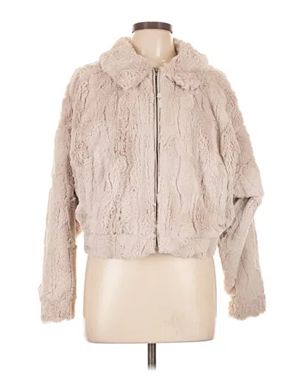 Pre-owned Bb Dakota Faux Fur Jacket In Ivory