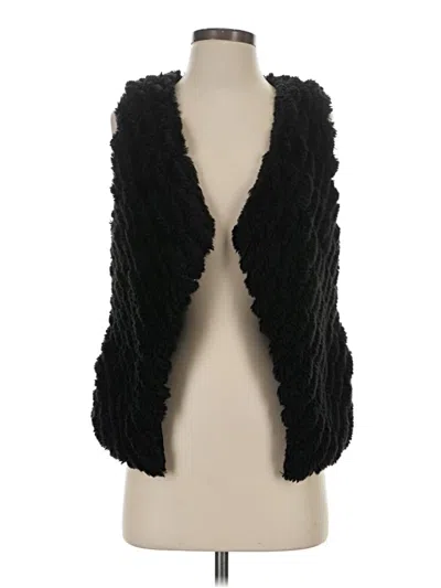 Pre-owned Bb Dakota Faux Fur Vest In Black