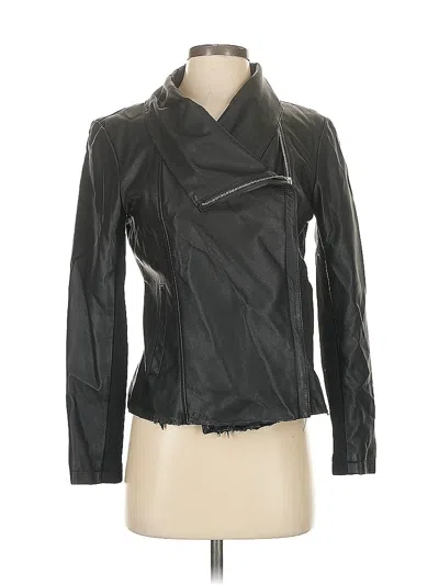 Pre-owned Bb Dakota Faux Leather Jacket In Black