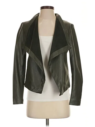 Pre-owned Bb Dakota Faux Leather Jacket In Green