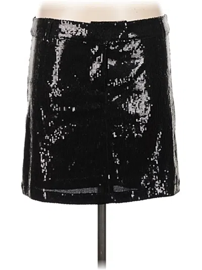 Pre-owned Bb Dakota Faux Leather Skirt In Black