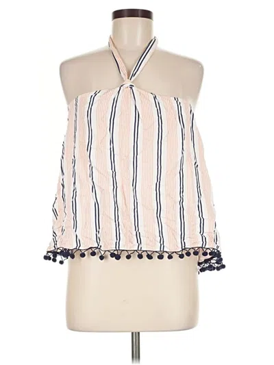 Pre-owned Bb Dakota Halter Top Ivory Halter Neckline Tops