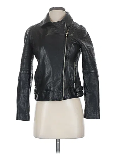 Pre-owned Bb Dakota Leather Jacket In Black
