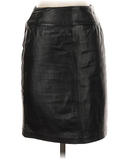 Pre-owned Bb Dakota Leather Skirt In Black