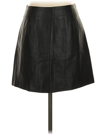 Pre-owned Bb Dakota Leather Skirt In Black