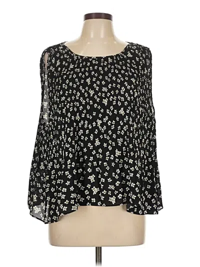 Pre-owned Bb Dakota Long Sleeve Blouse In Black