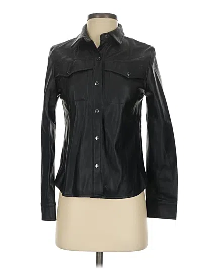 Pre-owned Bb Dakota Long Sleeve Blouse In Black