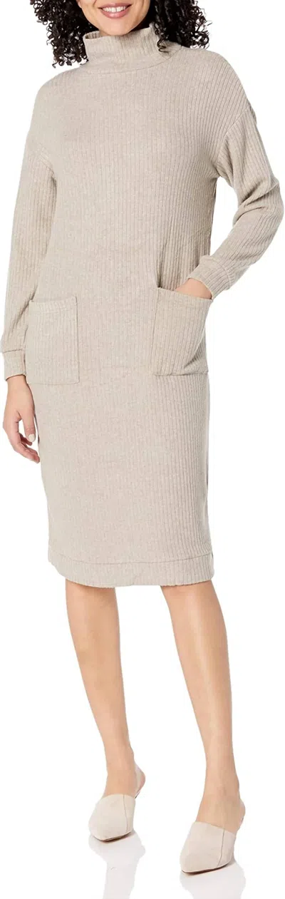 Bb Dakota Melt Mountain Sweater Dress In Heather Toffee In Gray