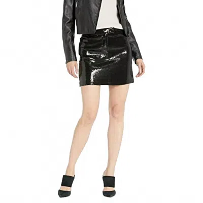 Bb Dakota Modern Love Sequin Mini Skirt In Black
