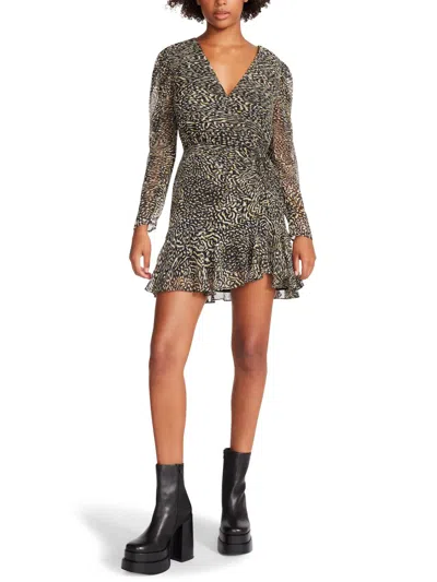 Bb Dakota Nyla Dress In Black Print In Multi