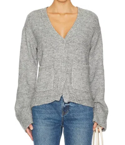 Bb Dakota Odelia Cardigan In Grey In Gray