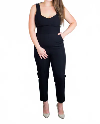 Bb Dakota Oh Suit V-neck Jumpsuit In Black