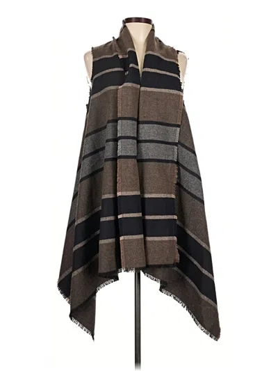 Pre-owned Bb Dakota Poncho In Brown