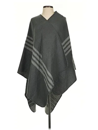 Pre-owned Bb Dakota Poncho In Gray