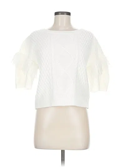 Pre-owned Bb Dakota Pullover Sweater In White