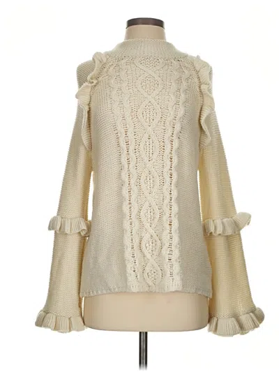 Pre-owned Bb Dakota Pullover Sweater In White