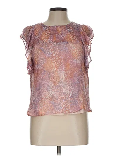 Pre-owned Bb Dakota Short Sleeve Blouse In Pink