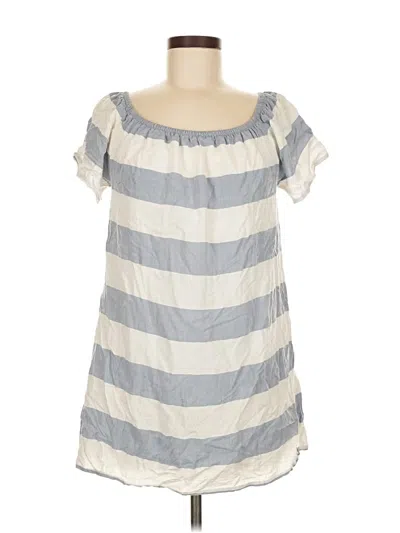 Pre-owned Bb Dakota Short Sleeve Top Blue Boatneck Tops