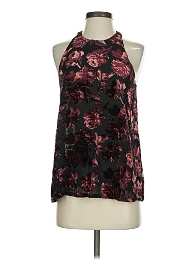 Pre-owned Bb Dakota Sleeveless Blouse In Burgundy