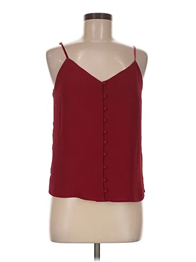 Pre-owned Bb Dakota Sleeveless Blouse In Burgundy
