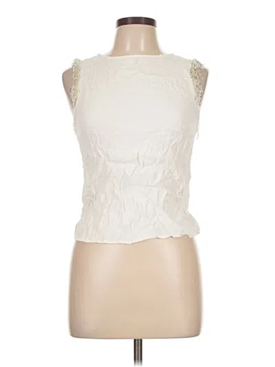 Pre-owned Bb Dakota Sleeveless Blouse In Ivory