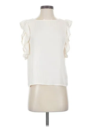 Pre-owned Bb Dakota Sleeveless Blouse In Ivory