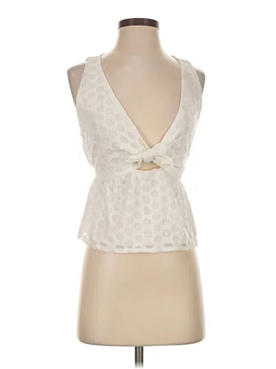 Pre-owned Bb Dakota Sleeveless Blouse In Ivory