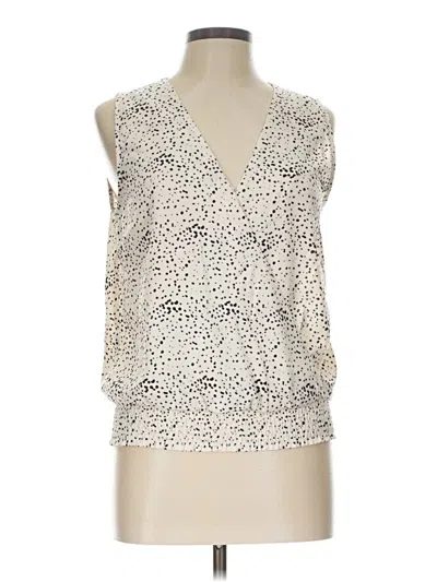 Pre-owned Bb Dakota Sleeveless Blouse In Ivory