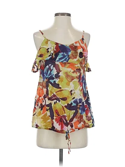 Pre-owned Bb Dakota Sleeveless Blouse In Orange