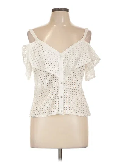 Pre-owned Bb Dakota Sleeveless Blouse In White