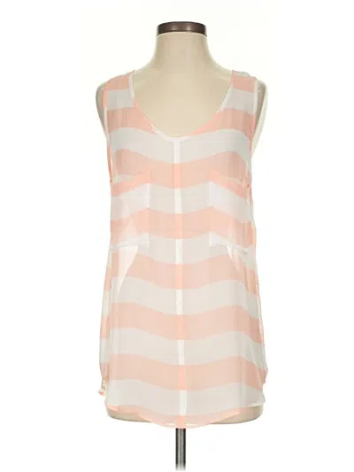 Pre-owned Bb Dakota Sleeveless Top Pink Plunge Neckline Tops